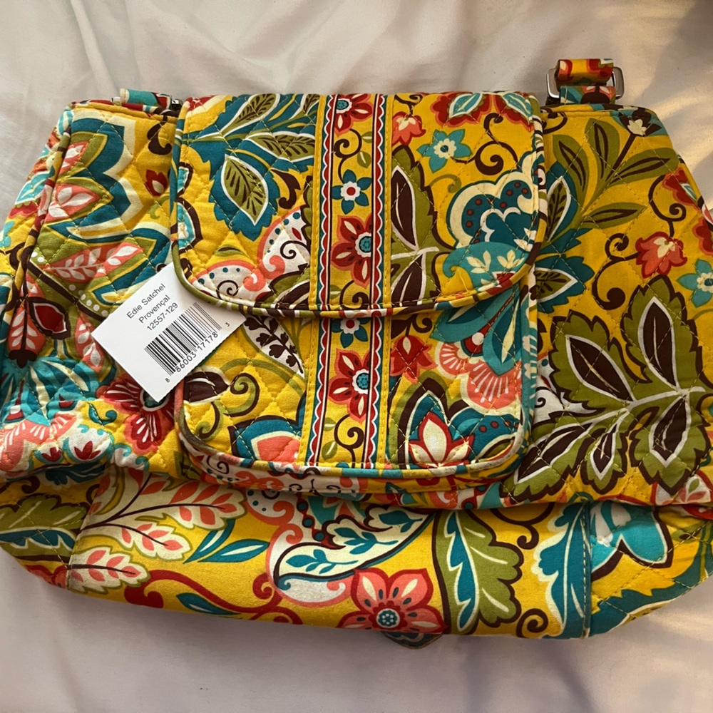 Vera Bradley Edie Satchel in Provencal - USED but comes with the tag.